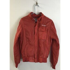 Vtg MBA Dodge Women Size M Red 80s Cafe Racer Motorsports Windbreaker jacket